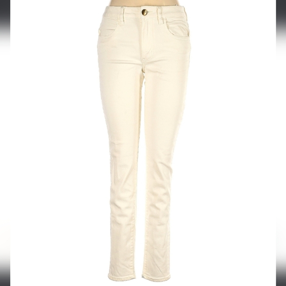 American Eagle Outfitters Pants - NWT American Eagle DENIM NO. 9514 Jegging Sparkle White Low Rise Jeans US 8 Reg